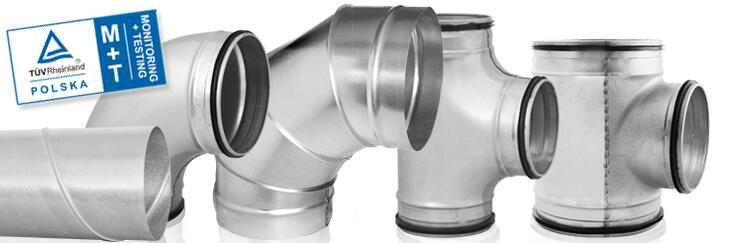 TÜV-Zertifikat – Wickelfalzrohre und Formstücke