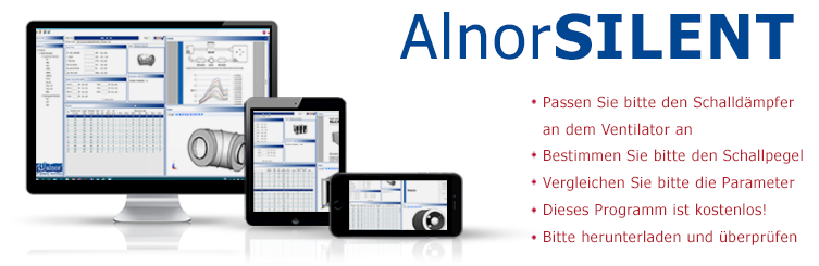 Auslegungsprogramm Schalldämpfer - AlnorSILENT