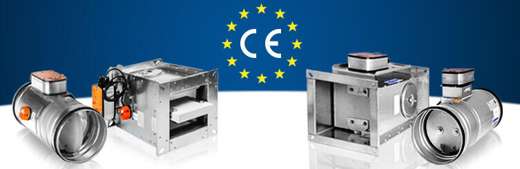 Attestierte Brandschutz-Absperrklappen und Rauchabzugsklappen